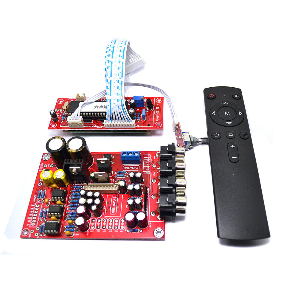 5.1 M62446 Pre-Amp /Amplifier Board + Volume Remote Control Controller 6-channel