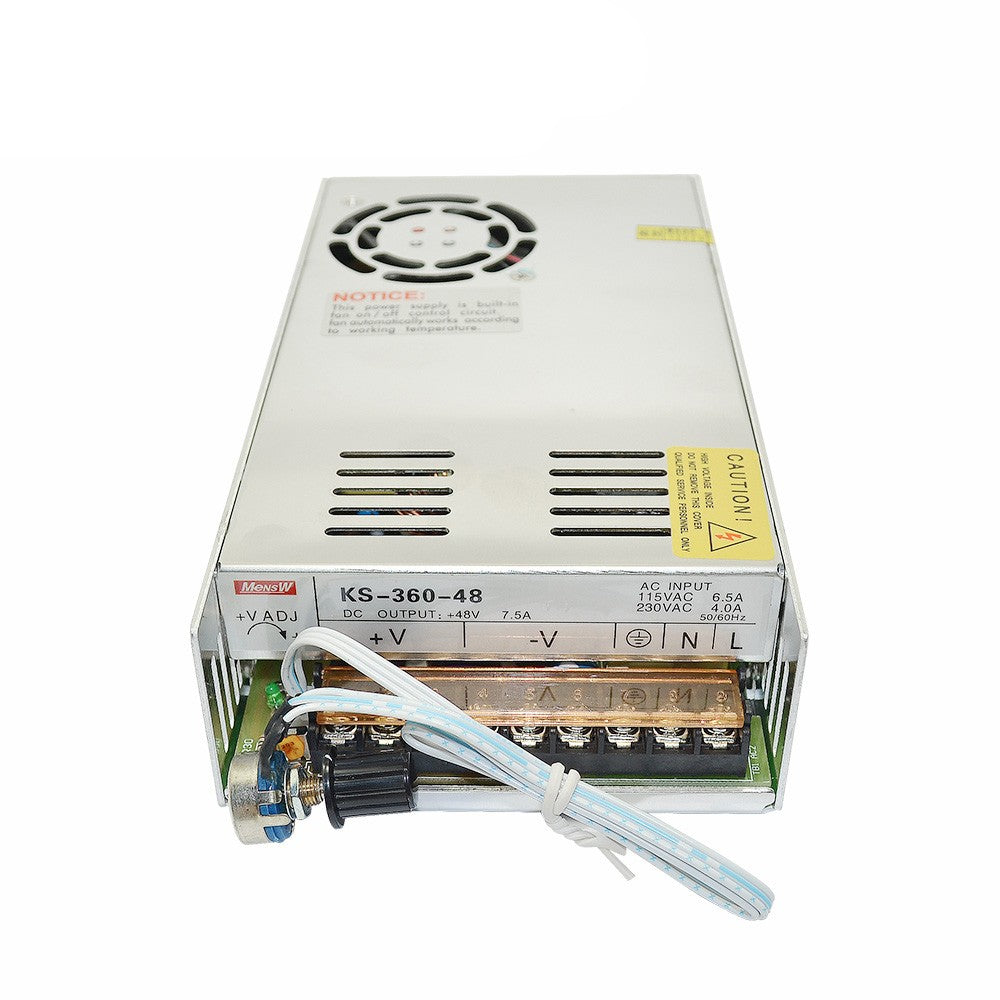 KS-360-48 DC0-48V Ajustable 300W High-speed Air Cool Spindle Power Supply