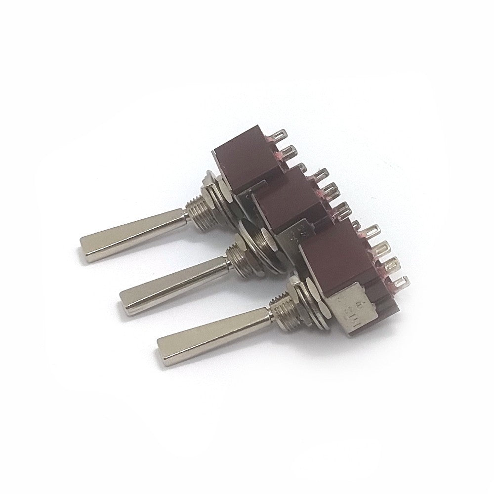 3pcs Toggle Switch for Amplifier DAC Long Flat Handle/Amplifier Chassis Tube