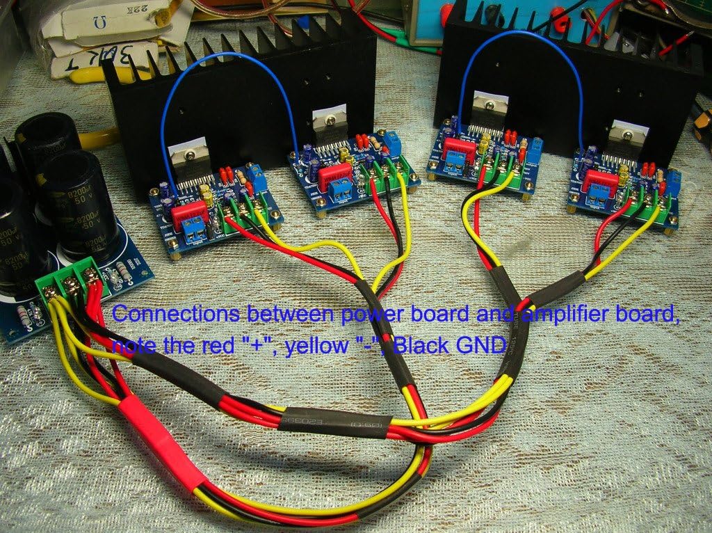 Amplifier DIY KITS  TDA7294 dual-channels Audio Power Amplifier board 60W+60W DC ±25V-±38V