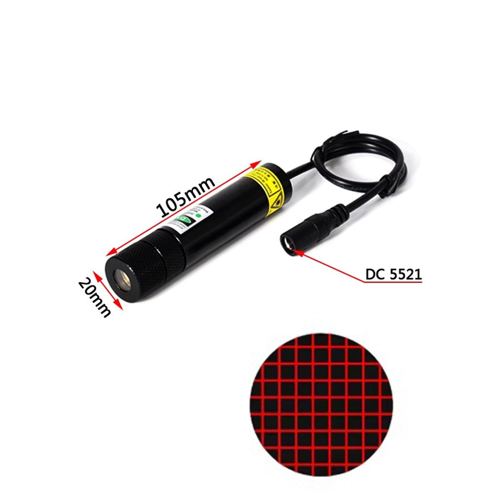 660nm 100mW 3V-5V Dot Line Cross Gypsophila Green Laser Module Woodworking Stone Cutting Equipment Positioning