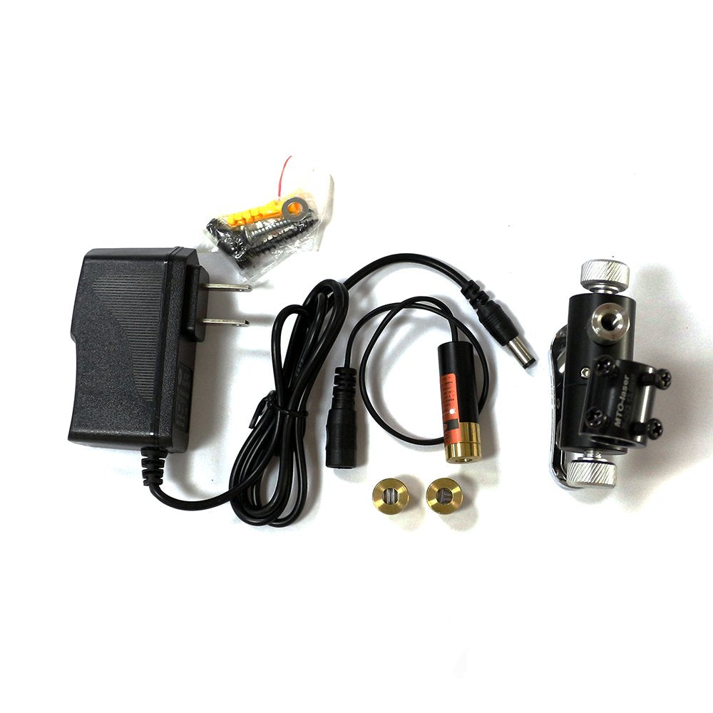 650nm 660nm Adjusted Red Laser Line Dot Cross Laser Diode Module 3V-5.5V Laser Dot/Line/Cross Module Focusable 13mmx42mm with US Power Adapter and Heatsink
