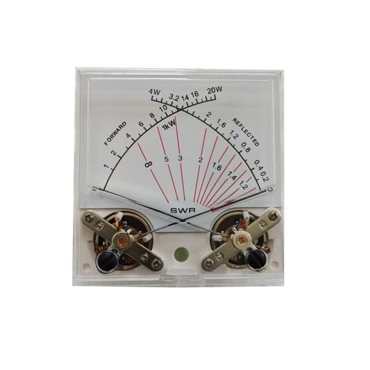 4W/20W Analog Standing Wave Meter Head | SWR Watt RF Power Meter for Radio Transmitter