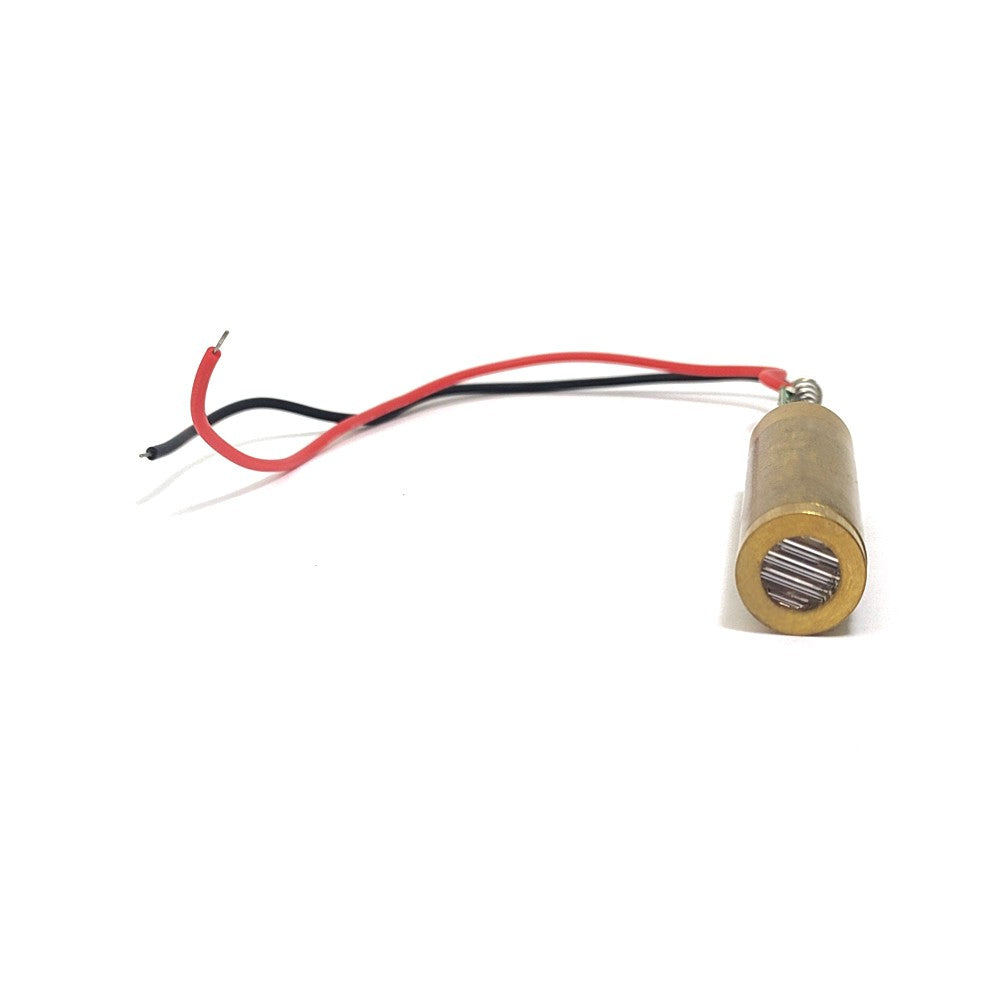 532nm 100mW Green Line Laser Module 110° Wide Angle, 3.0-4.2V Brass Industrial Positioning Laser Locator for Cloth Wood Mechanical Cutting, 12×34mm