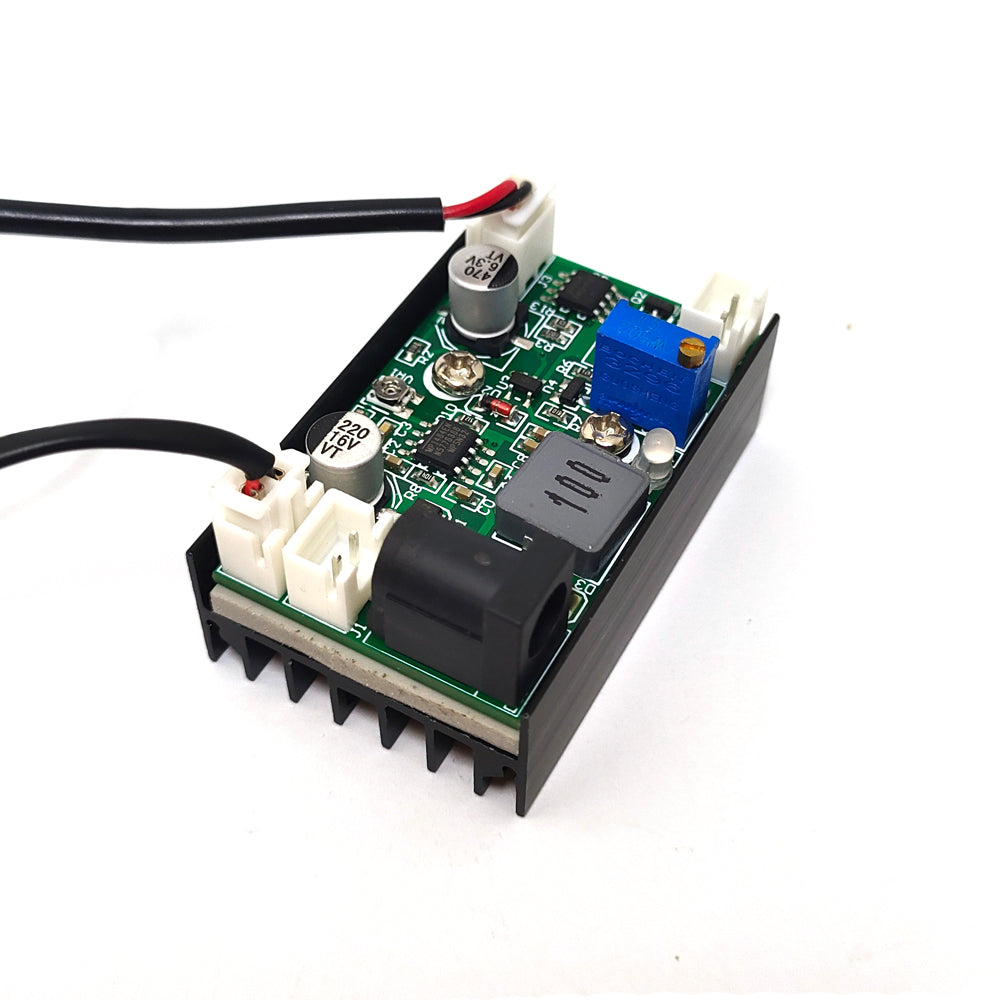 450nm 2W Cross Laser Module Focusable with Driver Cooling Fan TTL 12V Adapter