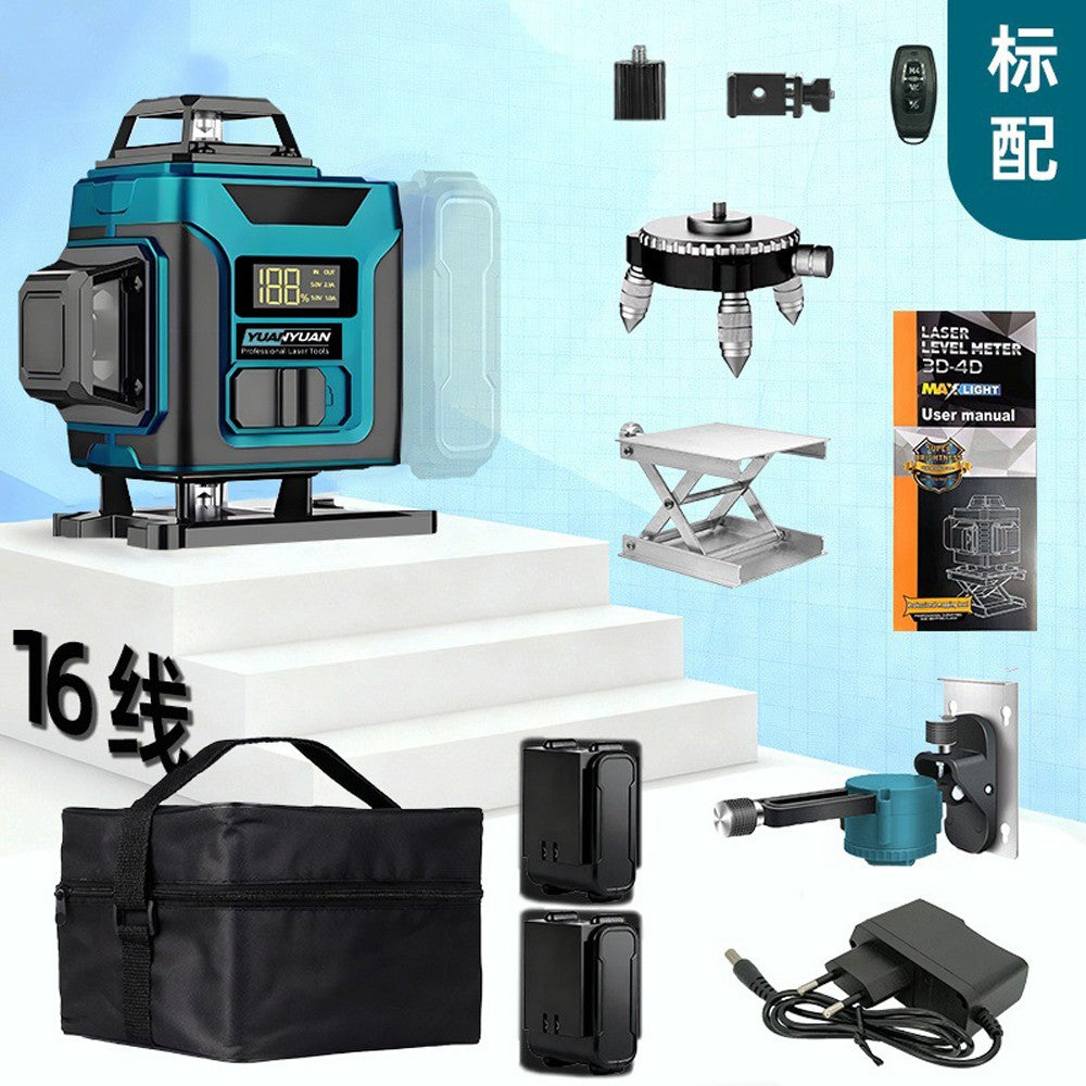 515nm High‑Precision Green Laser Level with Digital Display | Universal Level Tool for Indoor & Outdoor