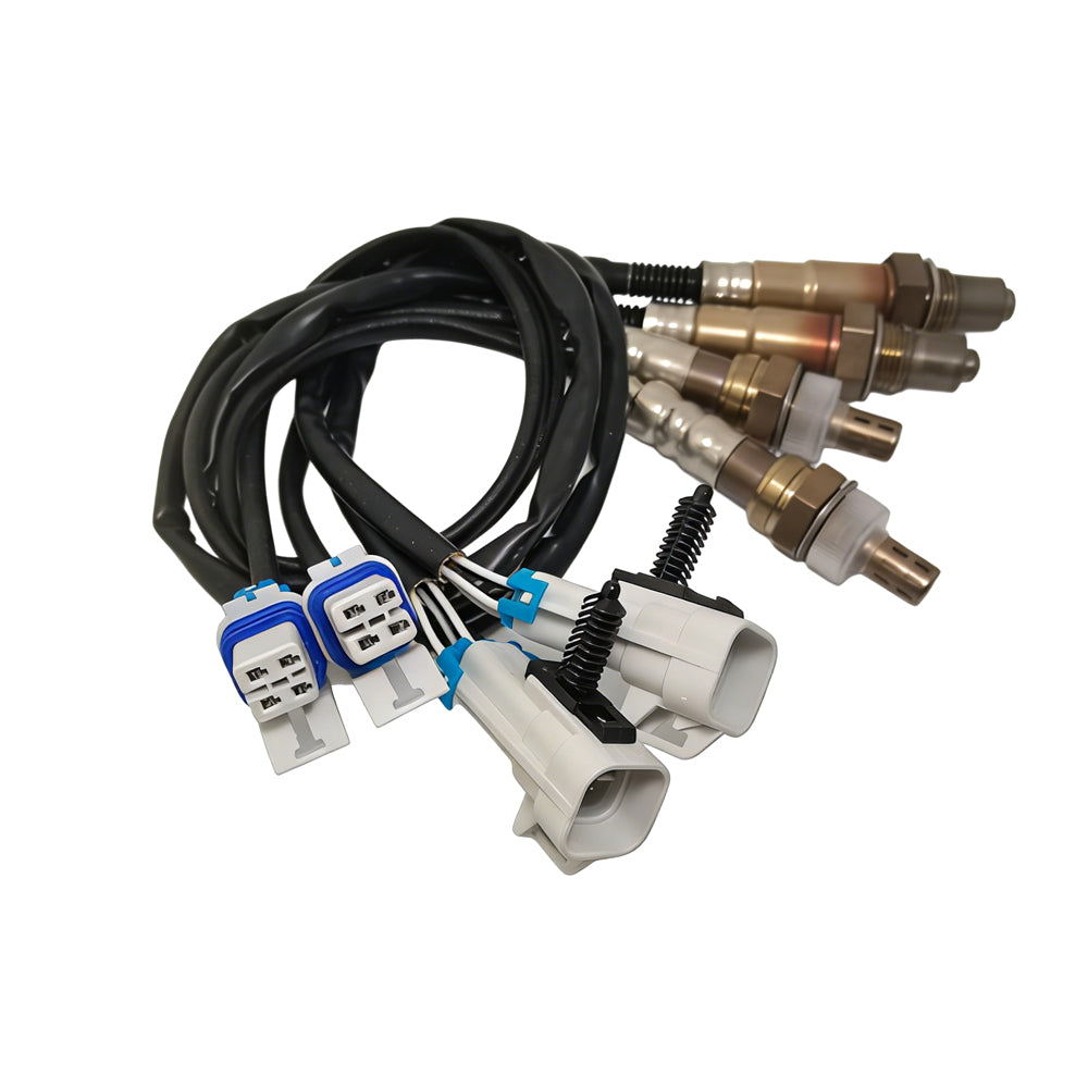 4pcs Oxygen O2 Sensor Upstream + Downstream fit for 2008-2011 GMC Sierra Silverado 1500 2500
