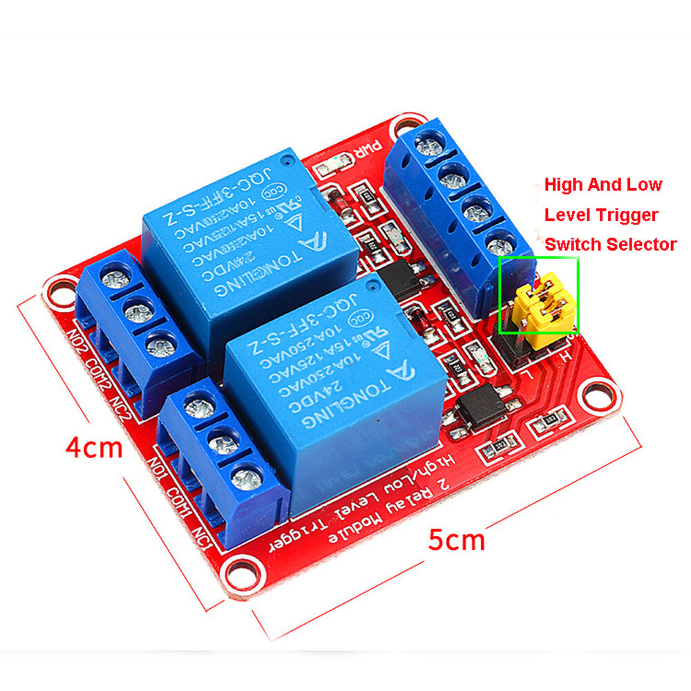 1/2/4/6/8 Relay 5V/12V/24V With Optocoupler Isolation Support High And Low Level