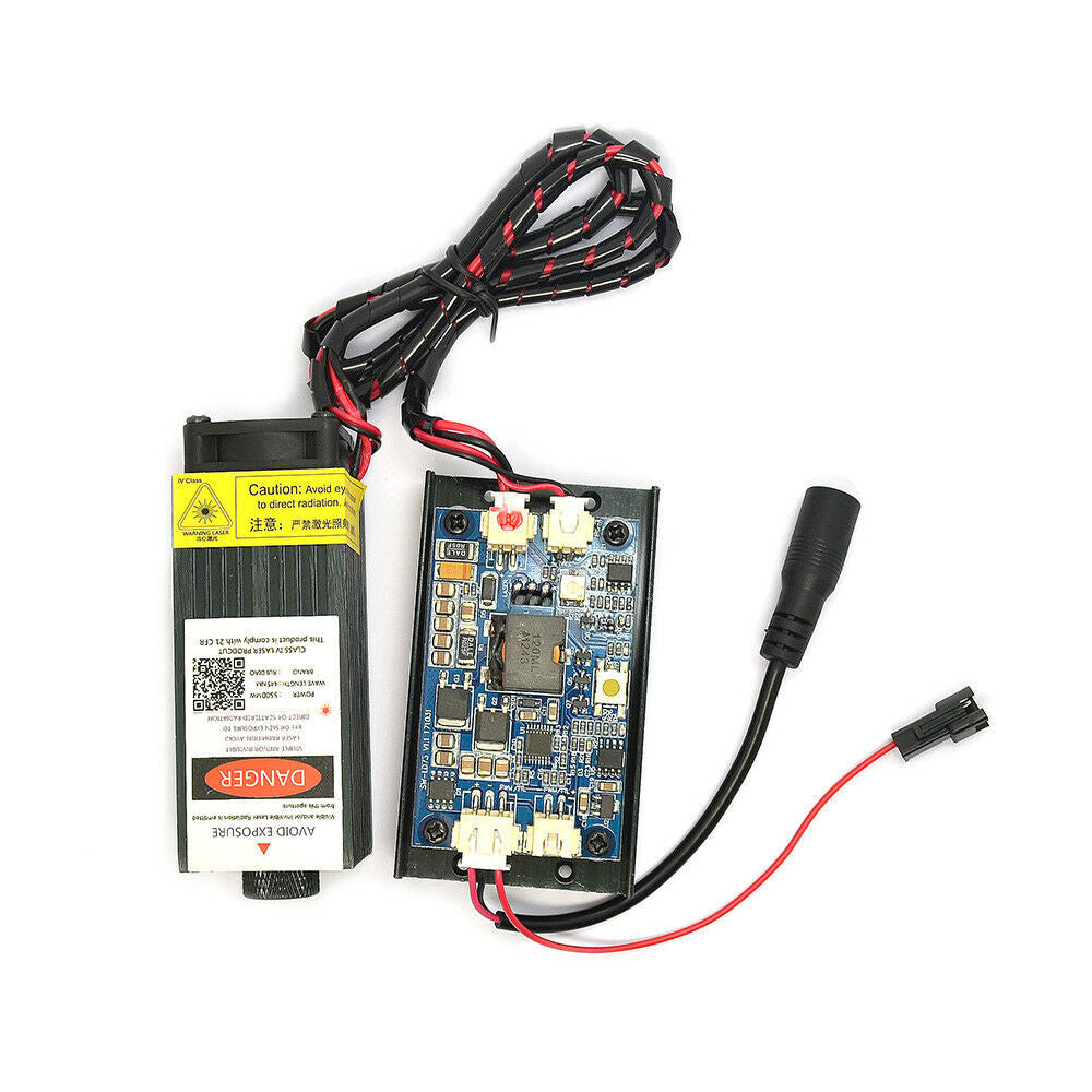 445nm 3W 5.5W Laser Module High Power PMW for Engraving Machine with Heatsink