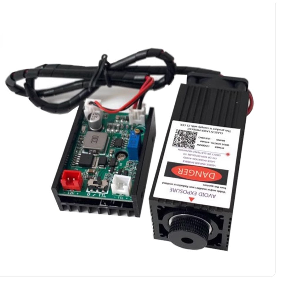 450nm High Power 12V Laser Module Blue Laser Engraving Machine Accessories w/TTL