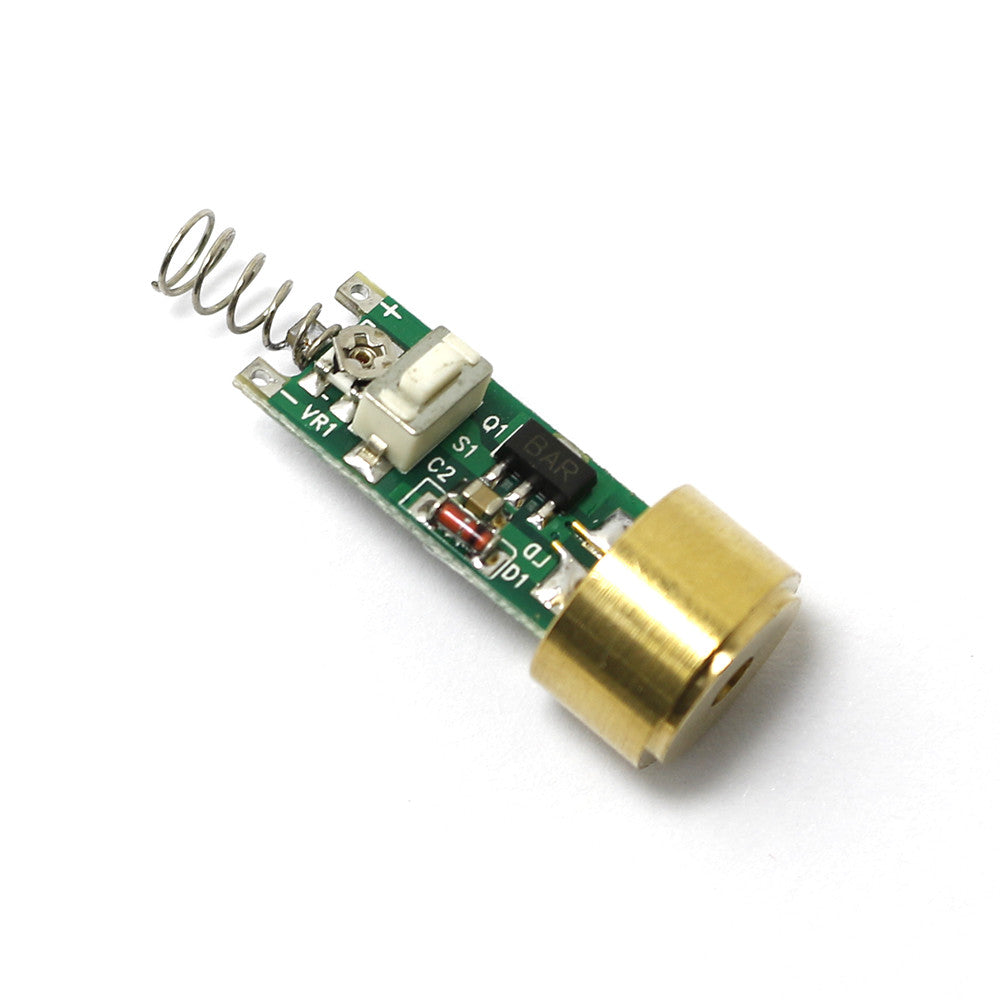 405nm Violet Laser Diode Module 50mW W/ Lens and Lens Holder 405MD-50-DIY-301