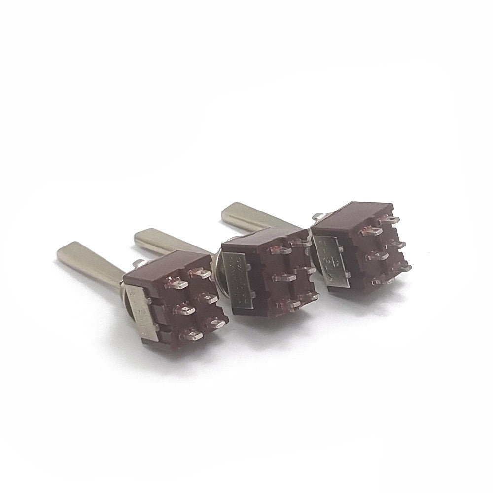 3pcs Toggle Switch for Amplifier DAC Long Flat Handle/Amplifier Chassis Tube