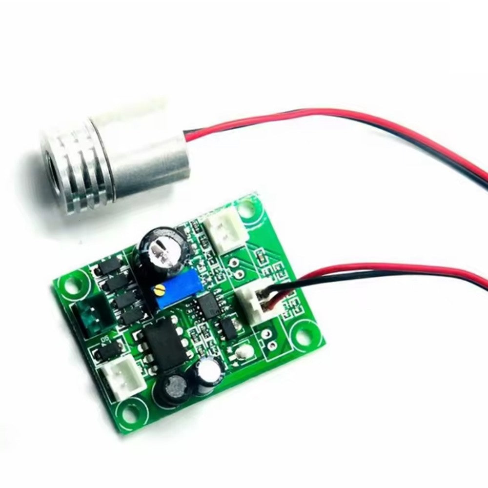 Industrial 12V 100mW 405nm Blue/Violet Light Dot Laser Module w/TTL 18x25mm