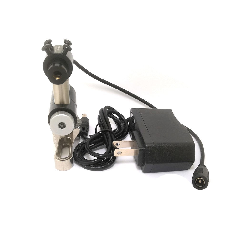 658nm 200mW Red Laser Module Laser positioning Marking Instrument w/ Power supply + Bracket Accessories