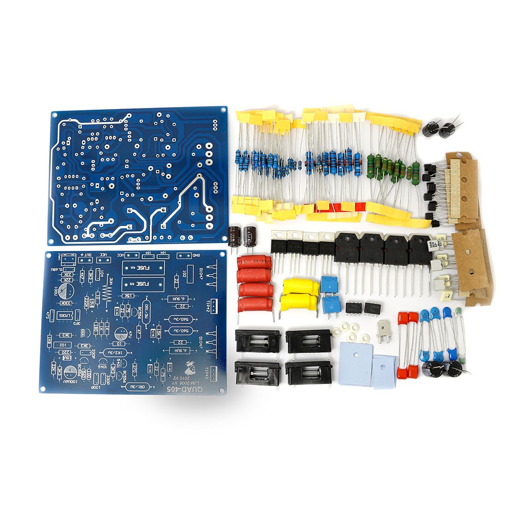 DIY Kits Parts for Dual Channel QUAD405 Power Amplifier Board 100W + 100W