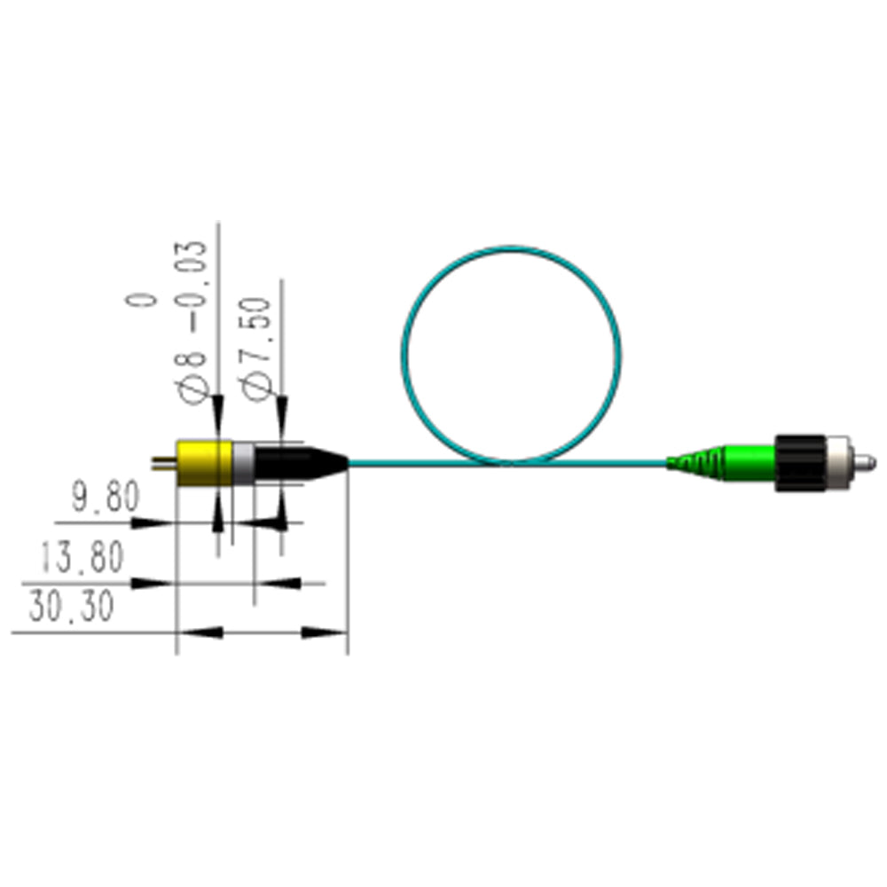 785nm 150mW Laser Coupler Splitter Fiber Infrared Laser Module w/ Driver Board