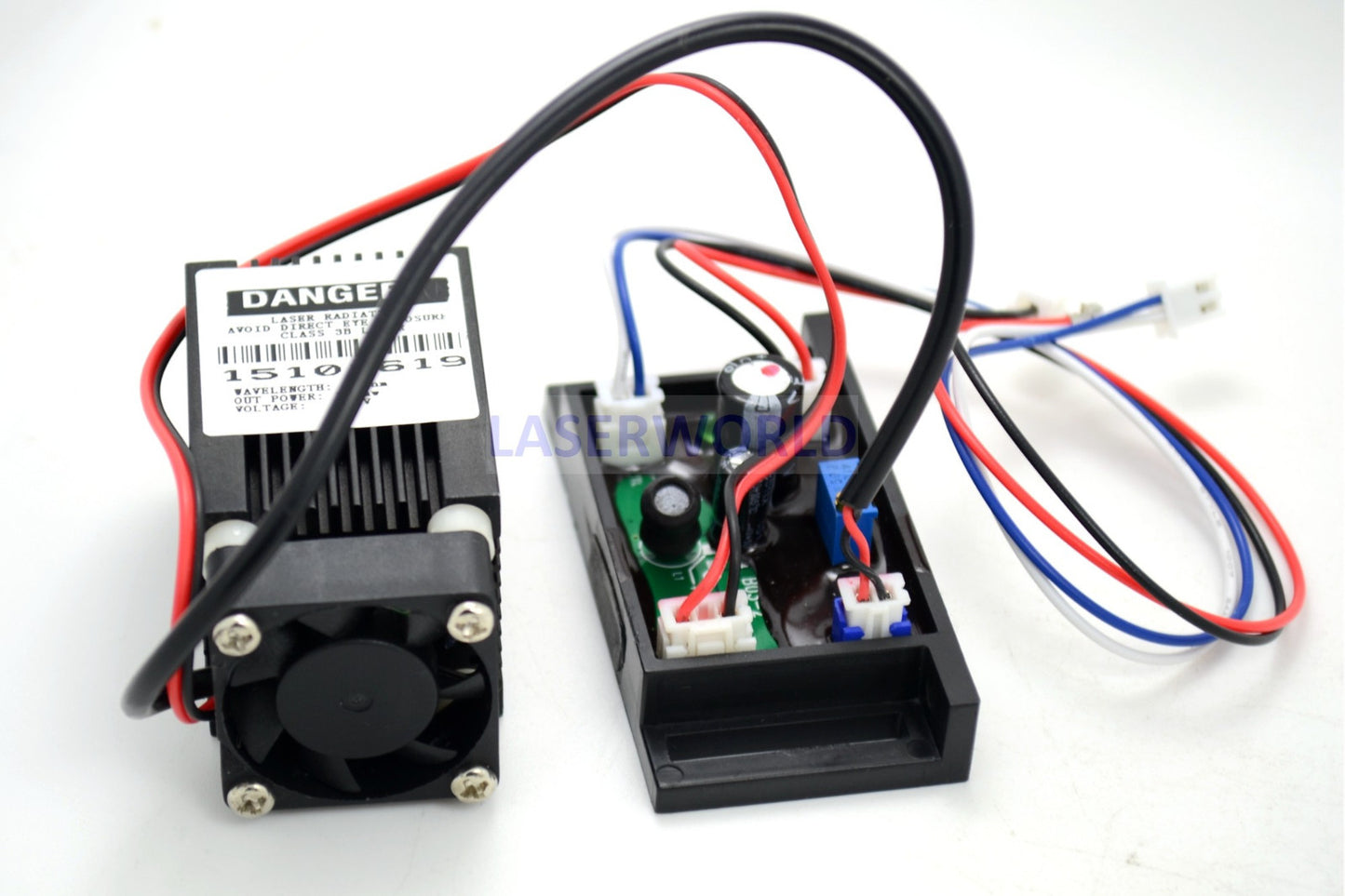 650nm 150mw Red Dot Laser Module w/ Driver 33x33x50mm + TTL + Fan Cooling