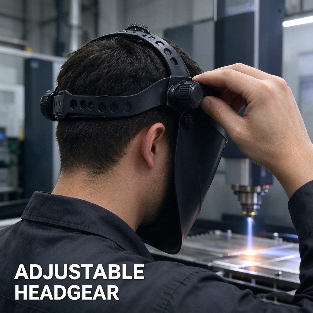 950-1100nm OD8+ Auto Darkening Industrial Fiber Laser Welding Helmet, Handheld Laser Welding Face Mask EN207 CE