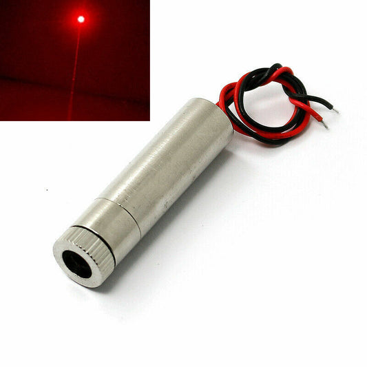 New 650nm 5mW Red Laser Dot Diode Module 12x40mm w/ Cap & Driver in