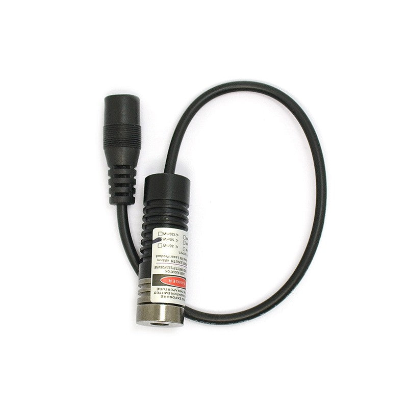 14.5x45mm 405nm 50mW Dot Line Cross Violet Adjustable Laser Module w/Adapter