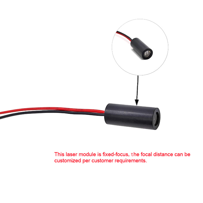 635nm 5mW Red Line Laser Module 90° Line Industrial Marking Laser Positioning Light