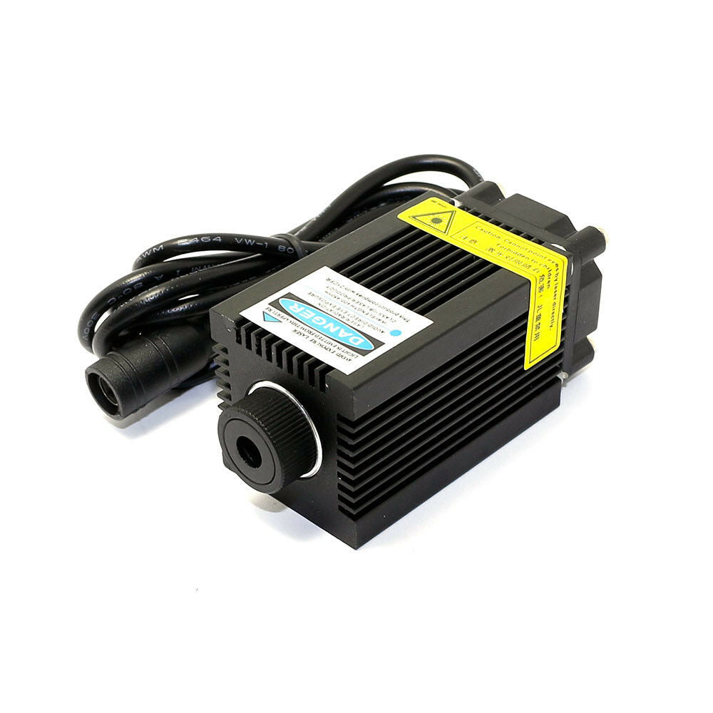 12V Focustable 405nm 300mw Ajustable Blue/Violet Laser Dot Module for Carving