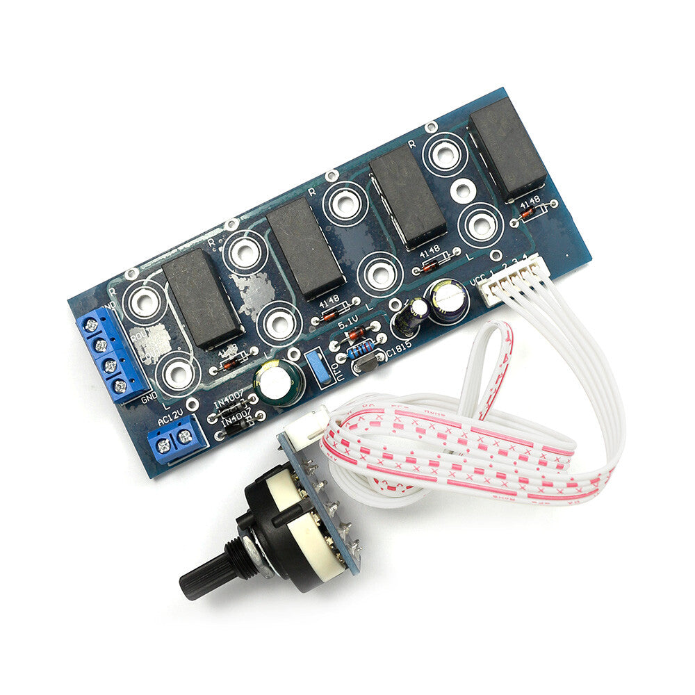 AC12V Four Choose One Audio Input Switch Selection Board 112 * 45MM
