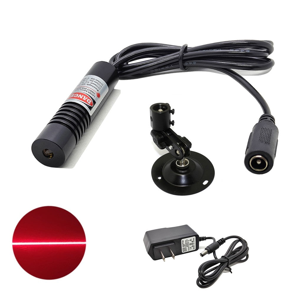 635nm Line Red Light Adjustment Laser Module Locator w / Power Supply + Bracket