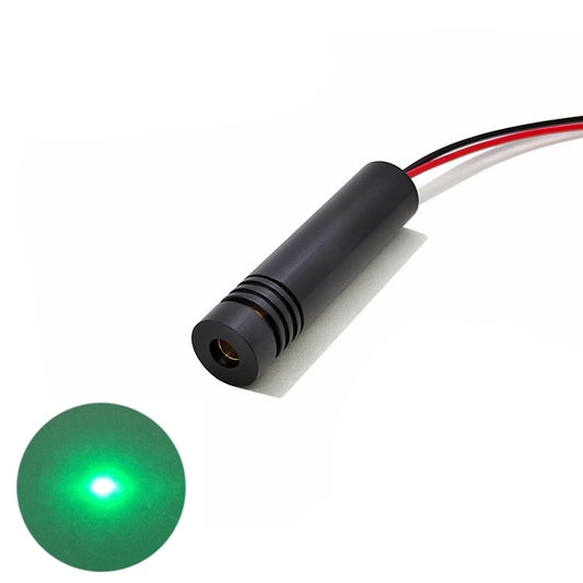520nm 30-135mW Φ12mm 9-25V Dot Green Light Adjustable Focus Laser Module Locator