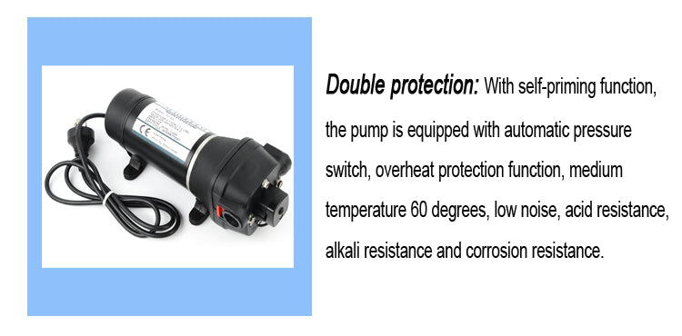 220V Household Self-Sucking Diaphragm Pump Mini AC Pump Automatic Switch AC Pump