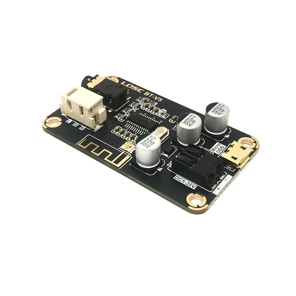 5V-35V Bluetooth 5.1 Audio Reception and Decoding Board 12V Wide Voltage USB Computer Sound Card Decoder