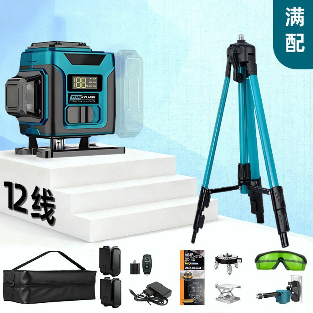 515nm High‑Precision Green Laser Level with Digital Display | Universal Level Tool for Indoor & Outdoor
