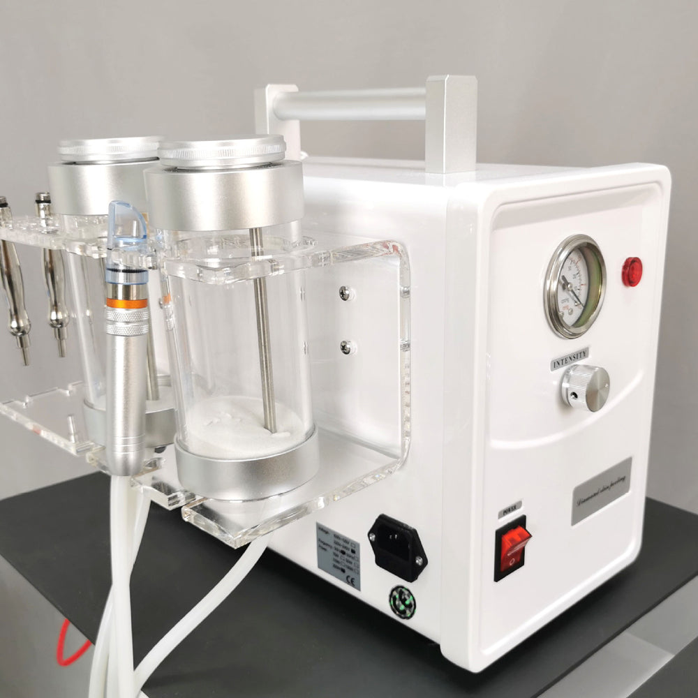 2‑in‑1 Desktop Diamond Microdermabrasion Machine | Facial Peeling Cleansing Beauty Device White 110‑240V