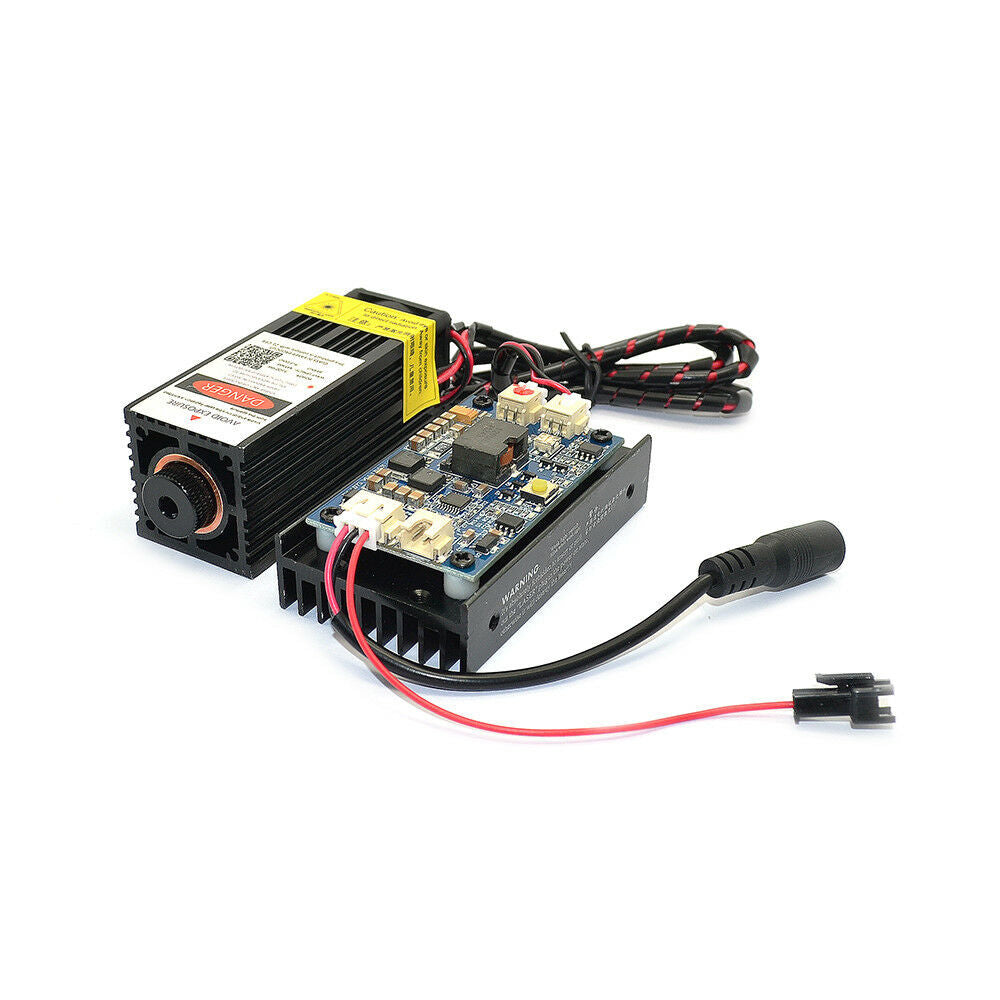 445nm 3W 5.5W Laser Module High Power PMW for Engraving Machine with Heatsink