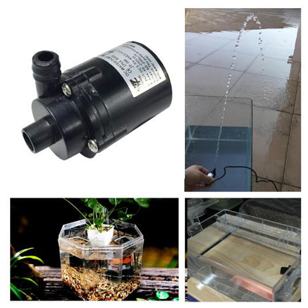 DC Mini Brushless Water Amphibious 6-12V Submersible Pump USB-Plug Power Adapter