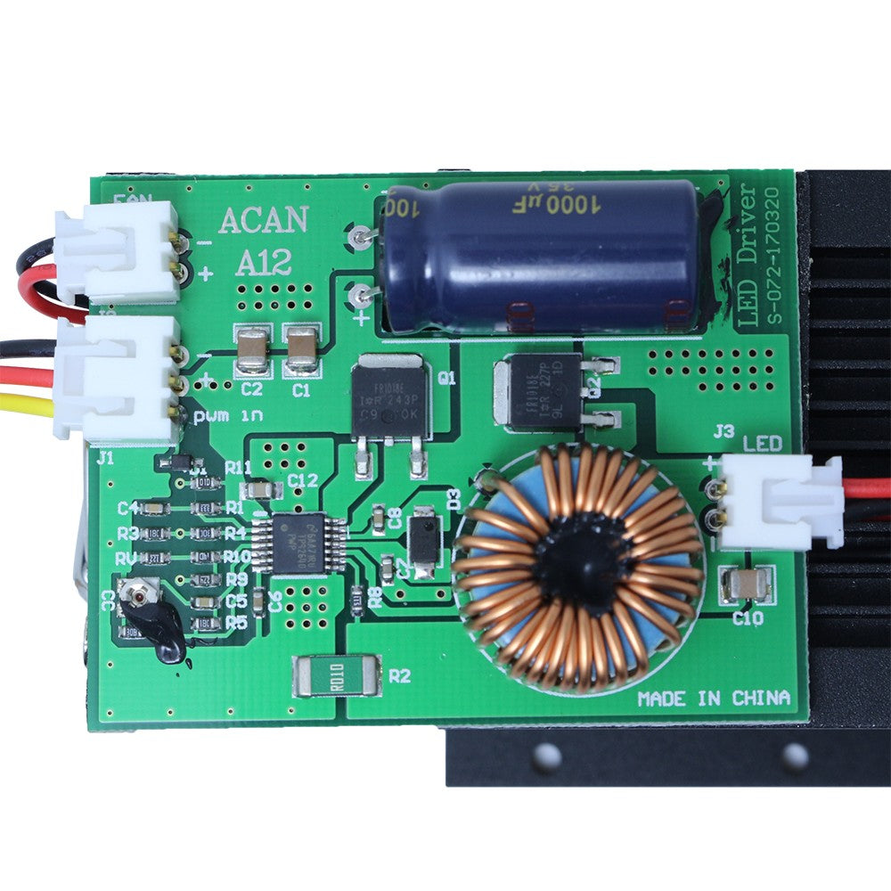 High Power Laser 15W 450nm Blue Laser Module Carving w/ TTL