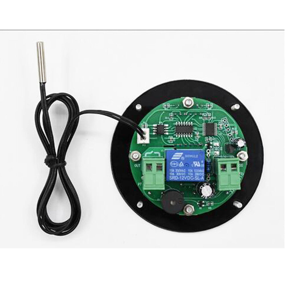 High Precision Temperature Controller Circular Digital Display Thermostat Round