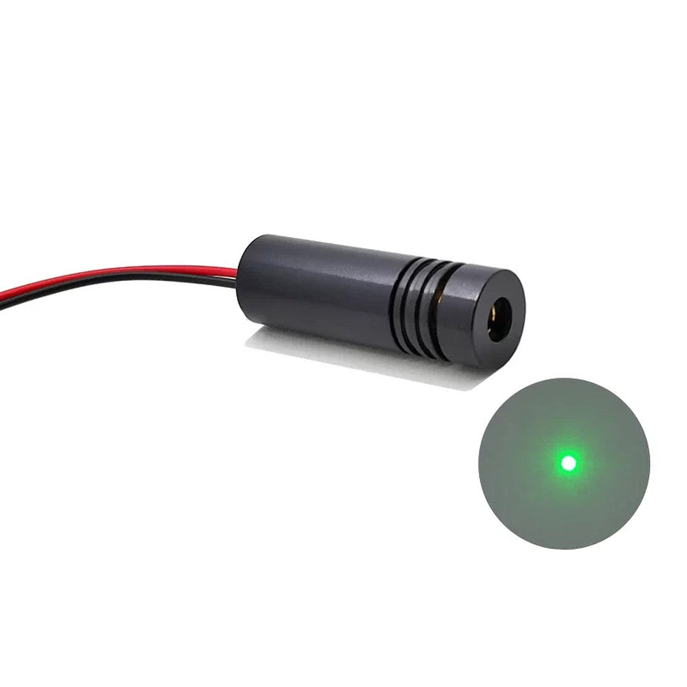 520nm Green Laser Module Φ12×40mm 0.5‑10mW Green Light Positioning Laser for Laser Marking