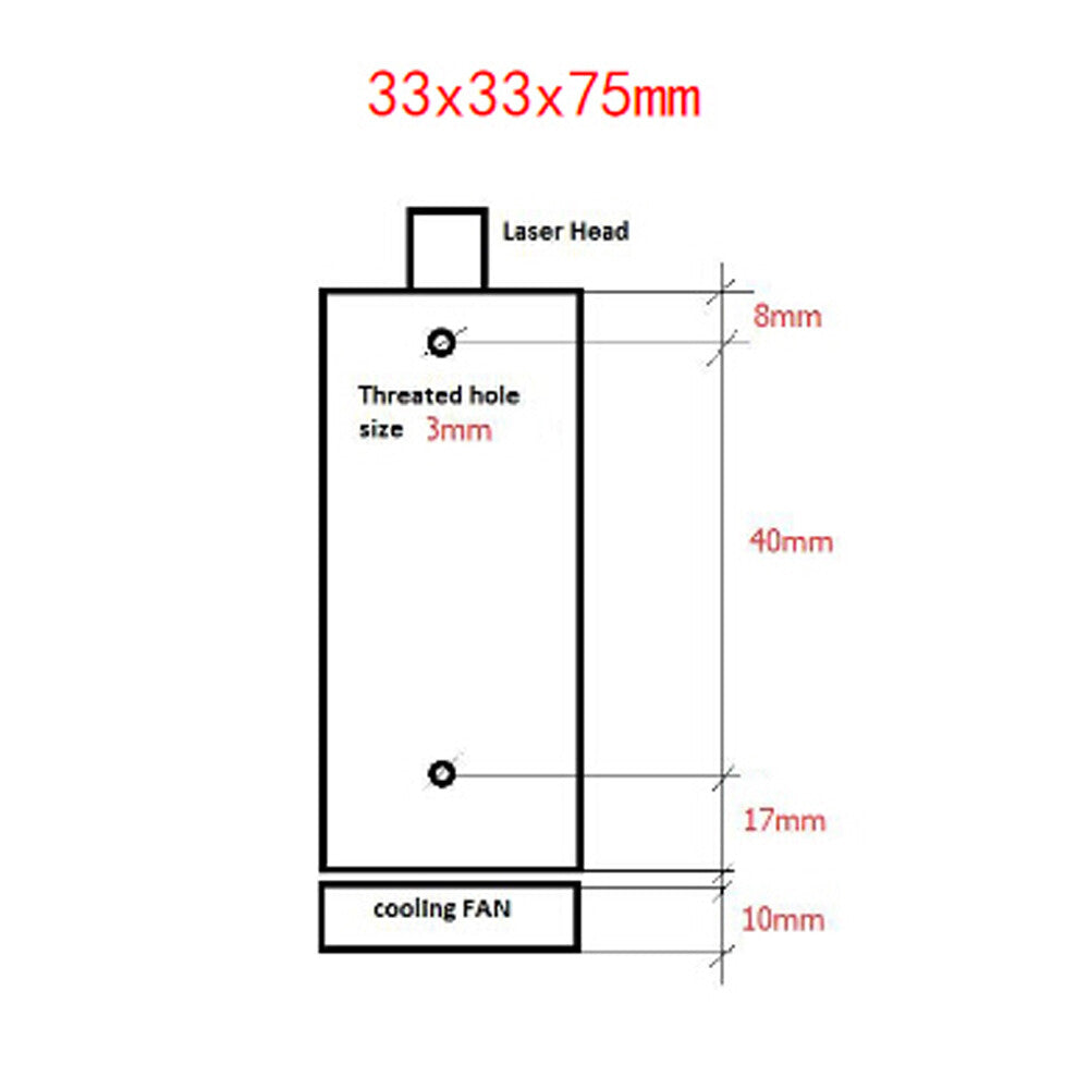 2.5W12V 450nm Laser Module Blue Laser Engraving Machine Accessories  DIY