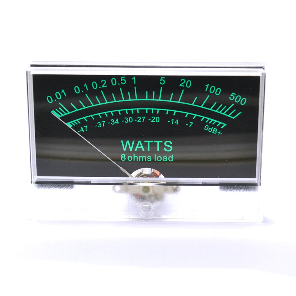 H-10050 Panel Meters Black And Green Background VU(DC 500uA) With Backlight