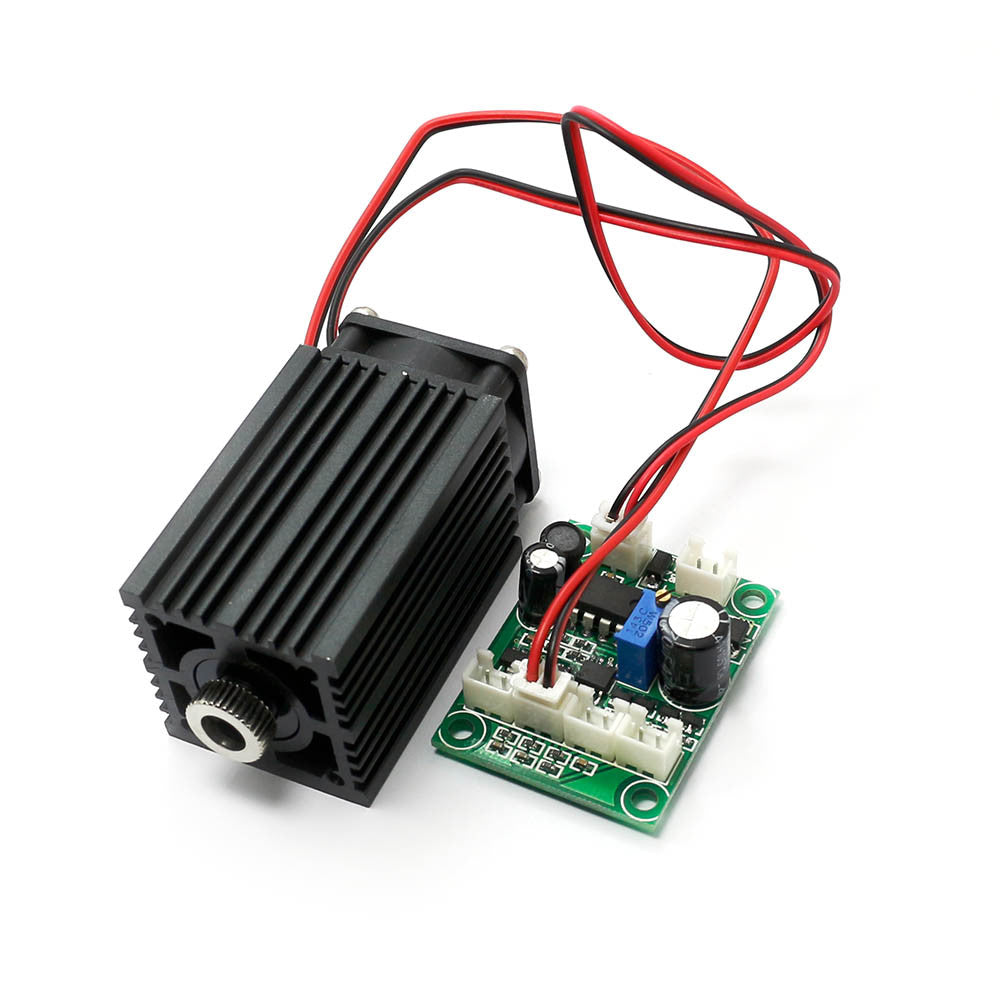 660nm 200mW Red Laser Module Industrial 12V with TTL Modulation + 12V 1A Adapter