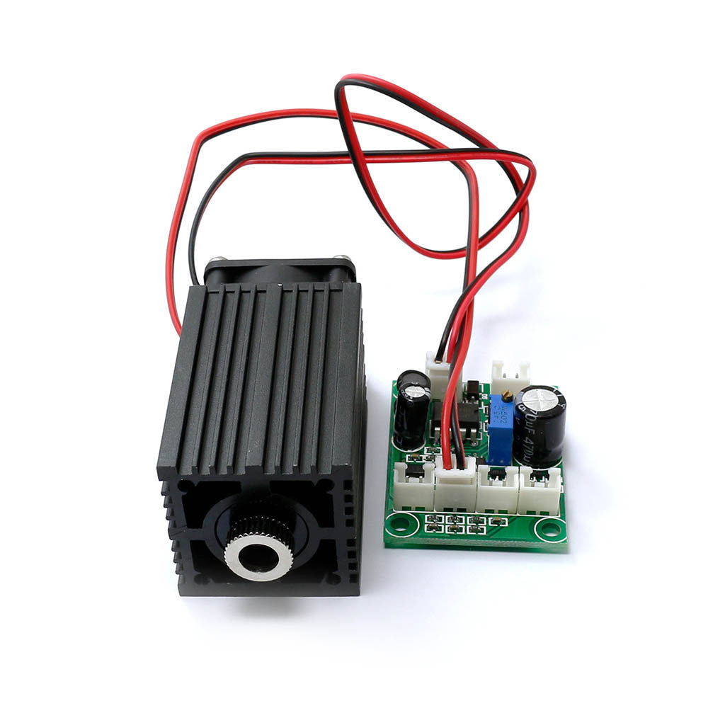 660nm 200mW Red Laser Module Industrial 12V with TTL Modulation + 12V 1A Adapter