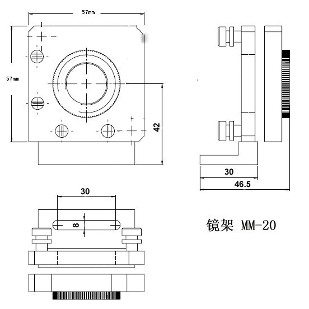 YAG Laser Marking / Cutting / Two Axis Laser Beam Expander / Red Light Indicator