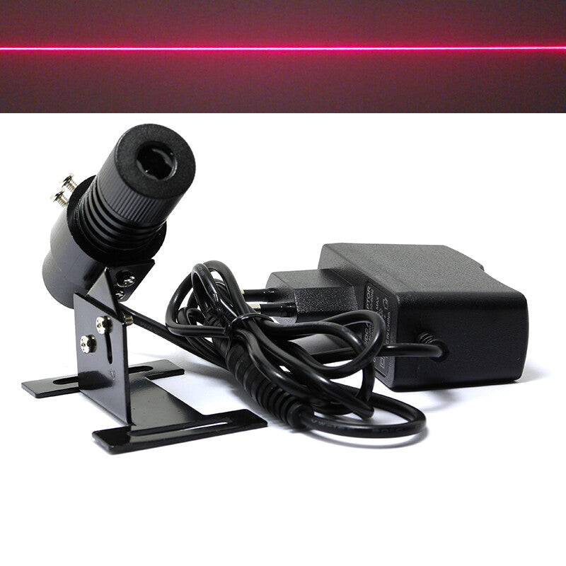 Adjusted Red Diode 650nm 100mw Laser Line Module 22x70mm with Adapter & Heatsink