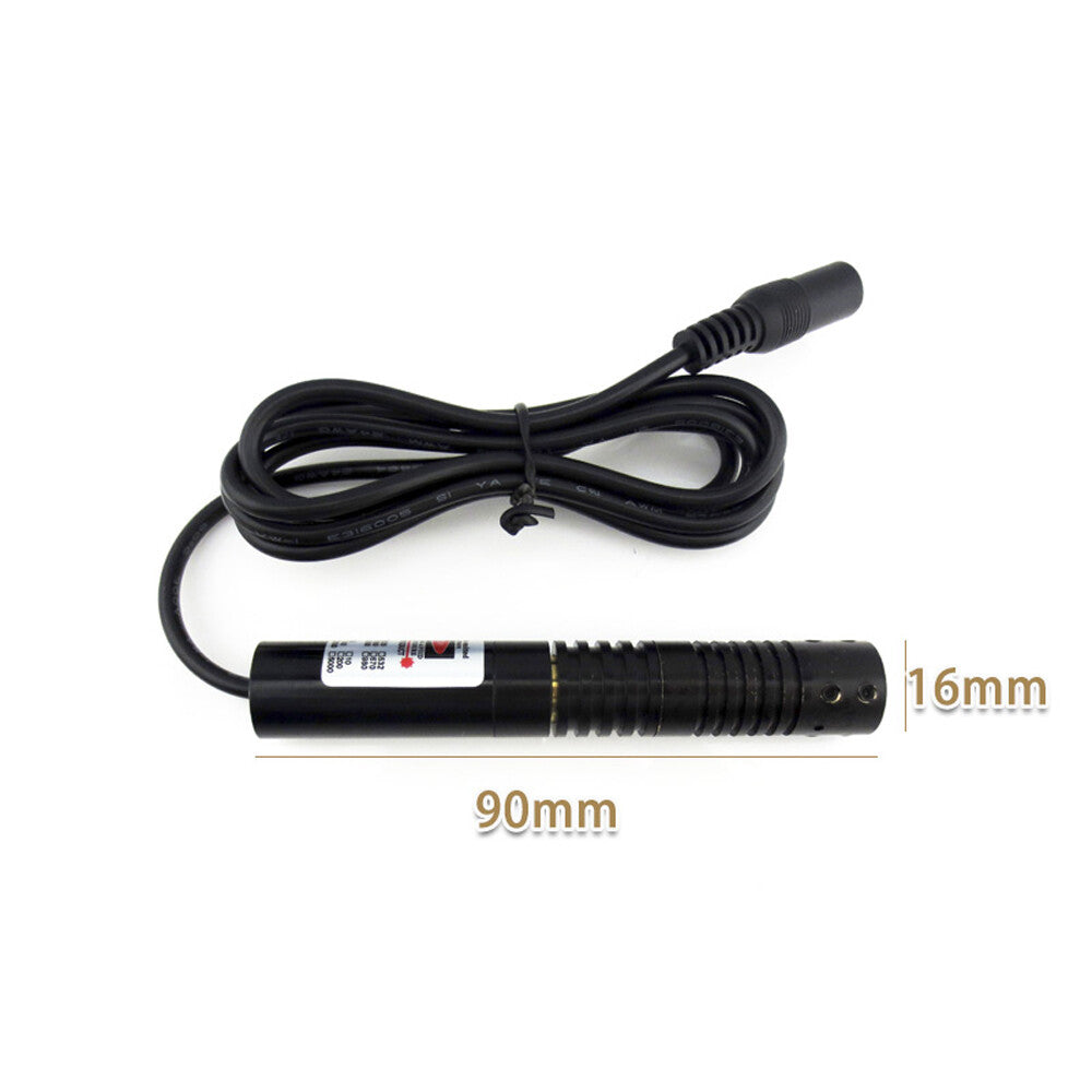 650nm 100mW Red Large Circle Laser Module 16X90mm W/Heatsink Adapter US/EU/AU/UK