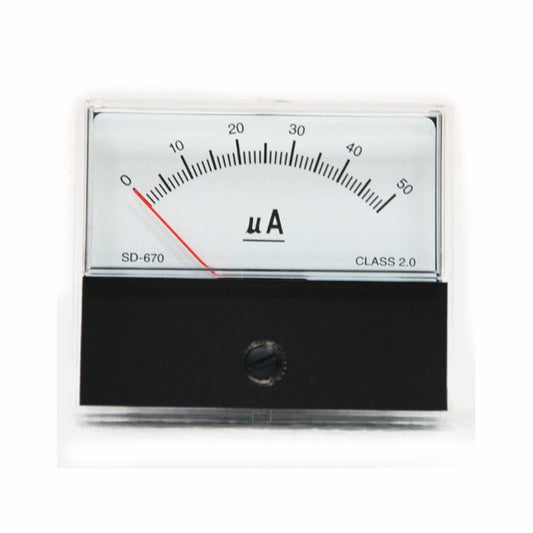 1pc Panel Meter SD-670-0-50(DC50uA) 60x70mm