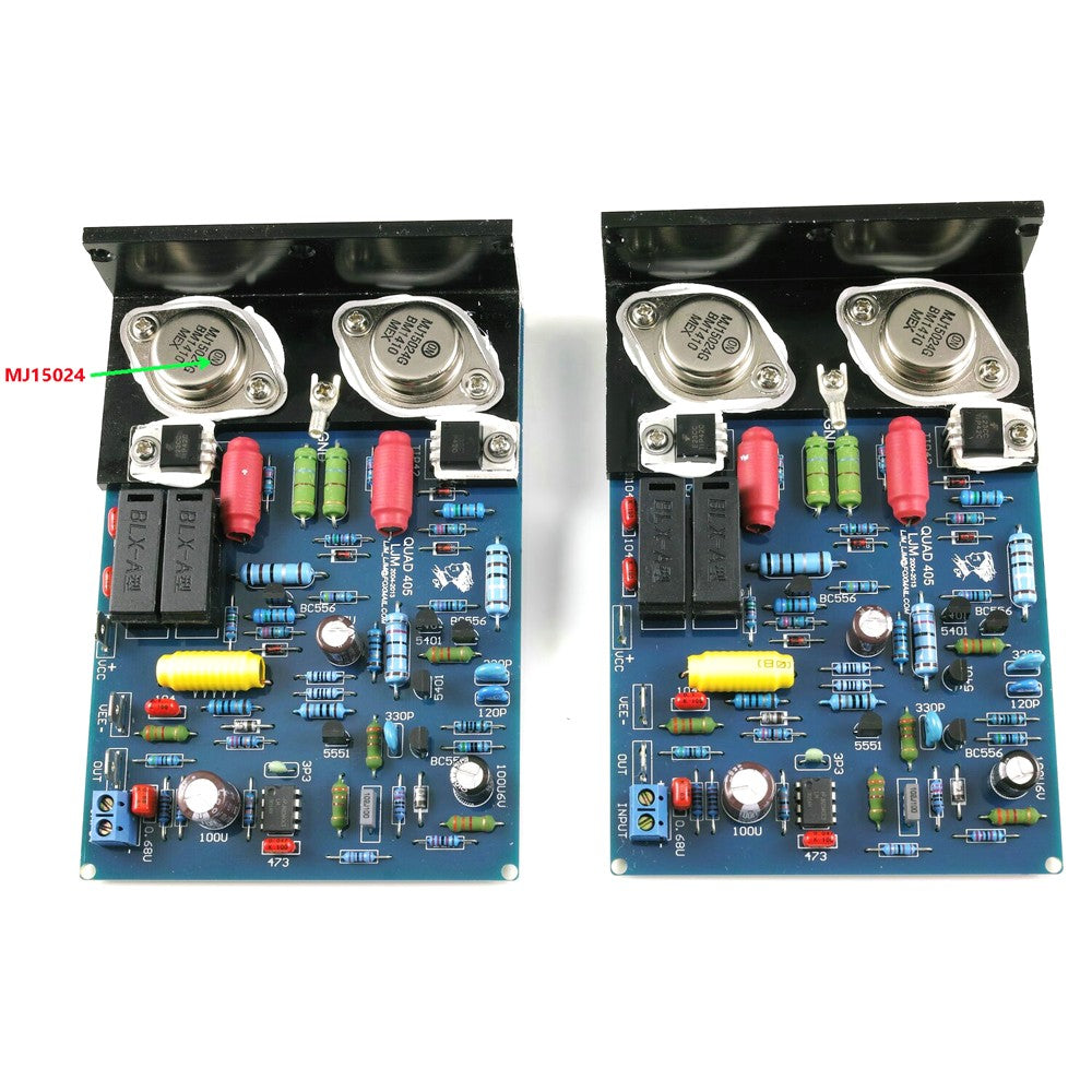 2pcs QUAD405 Mono Audio Power Amplifier Board DC +/-30V to +/-50V (3A)