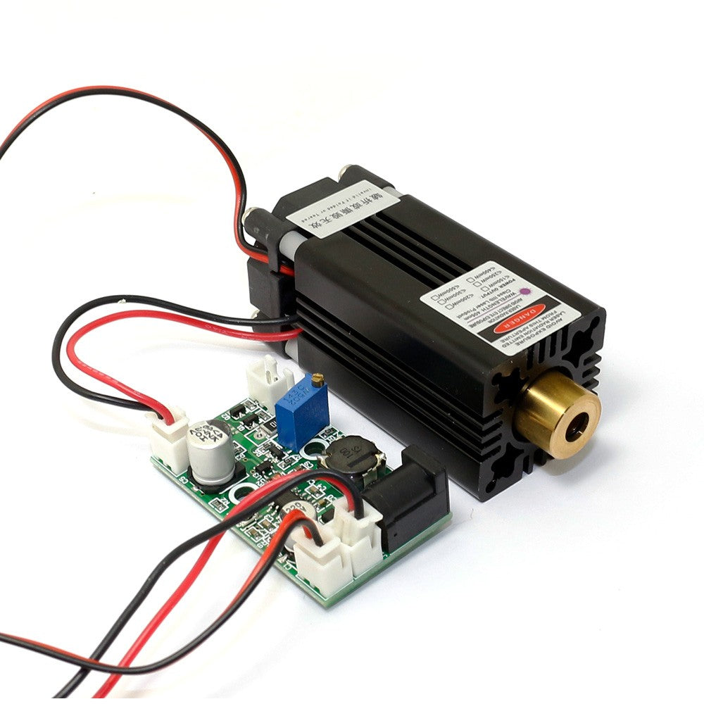 405nm 200mW Violet/Purple Laser Dot Module 12V+ TTL+ Fan Cooling- Working Long