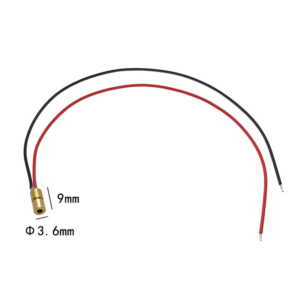 Φ3.6×9mm 5mW 650nm Small Size Dot Red Light Laser Module Positioning Laser Head