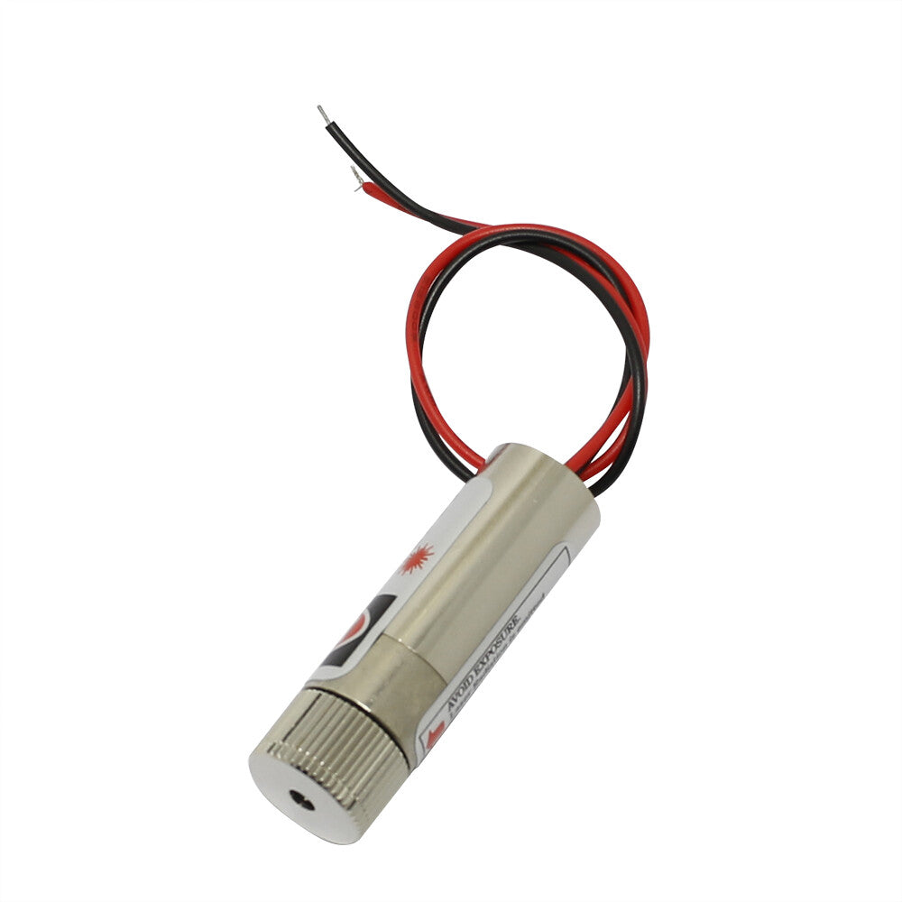 650nm 5mW Adjusted Red Laser Line Diode Module 12x40mm Glass Collimating Lens